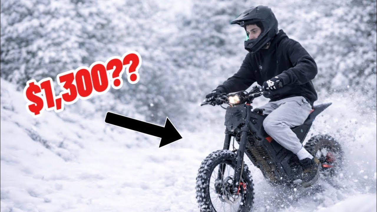 Can the Cheapest Amazon E-bike survive in the snow??