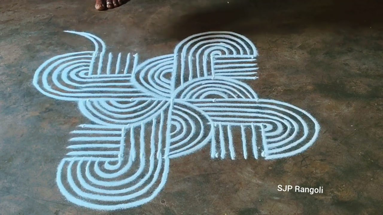 Simple kolam designs 🌺 festival padi kolam designs 🌺 daily muggulu