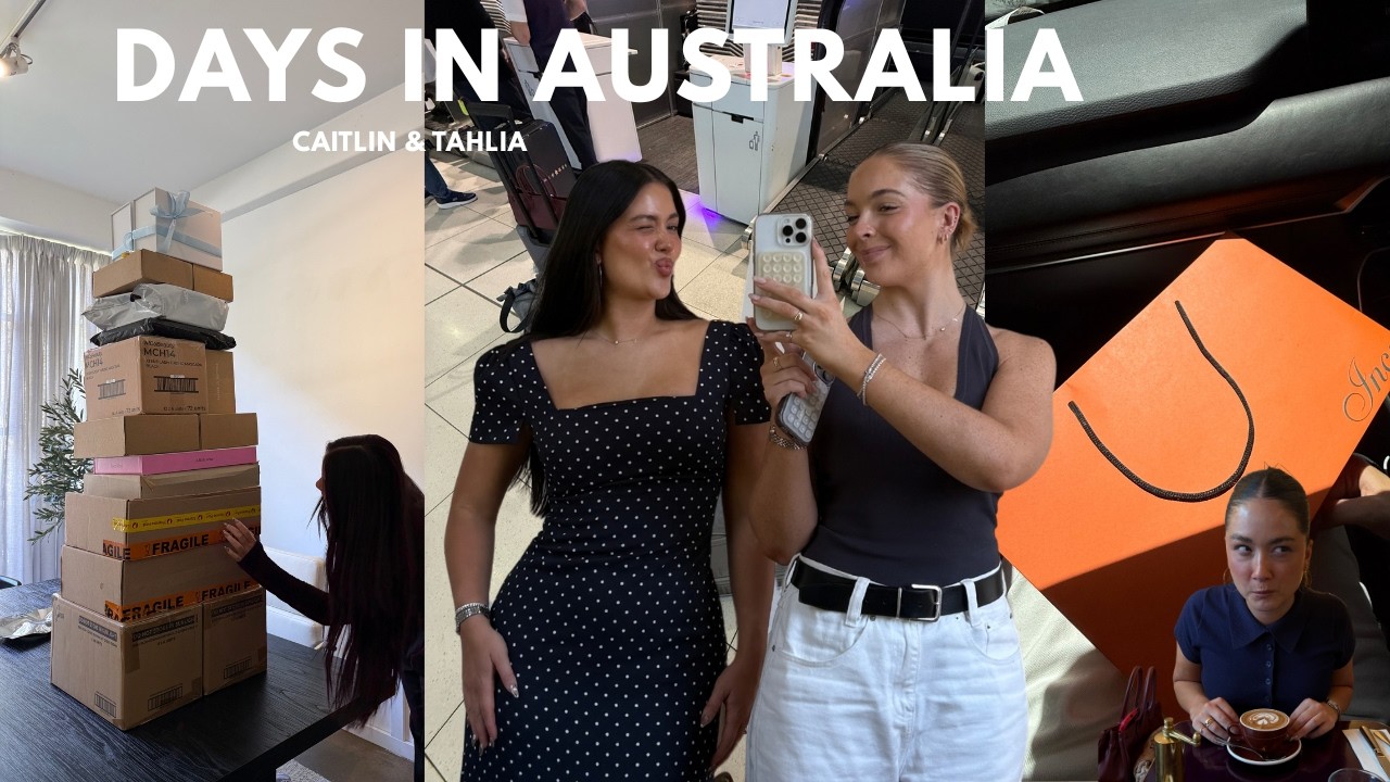 Australia Vlog: Shopping, car chats, matching necklaces + getting back into fitness.