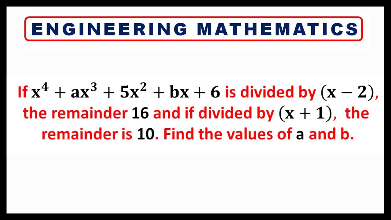 THEORY OF EQUATIONS || ENGINEERING MATHEMATICS