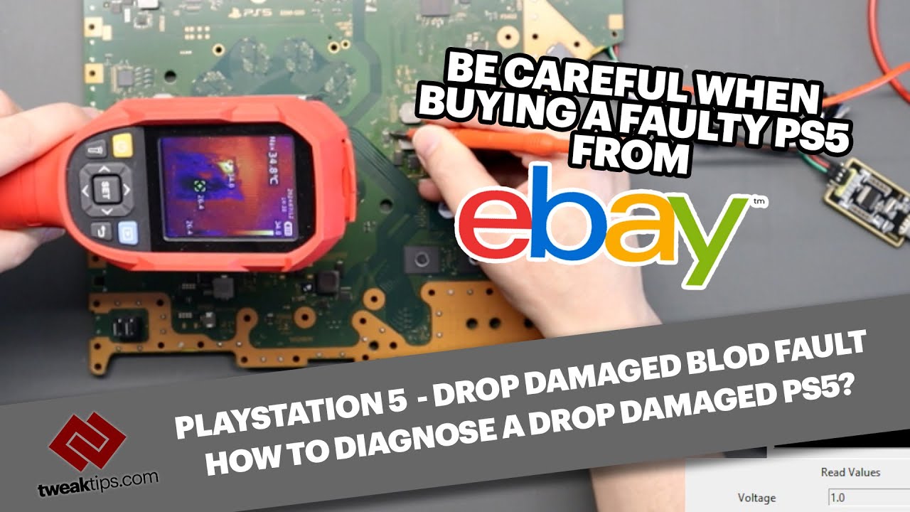 PlayStation 5 No Power - Can we fix a drop damaged PS5 from eBay.  How to diagnose no power faults