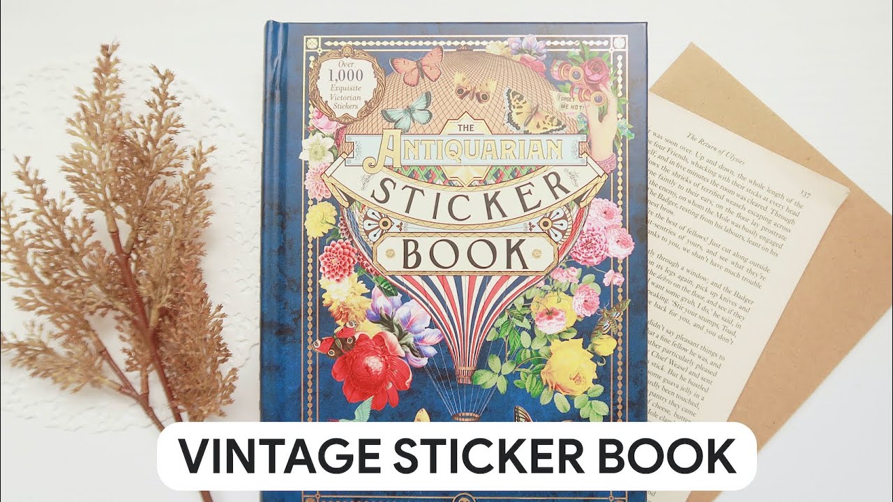 📔 Antiquarian Sticker Book flip through | maiden manila