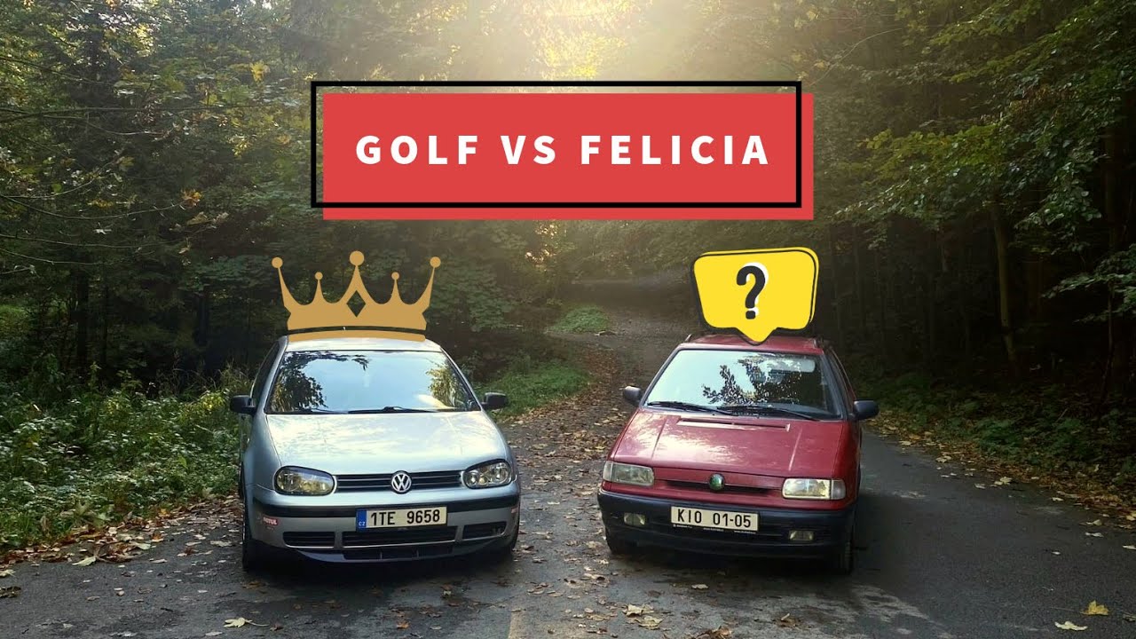 Volkswagen Golf IV. 1.6SR/74kW vs Škoda Felicia Combi 1.3BMM/50kW - porovnání (ne)porovnatelného!