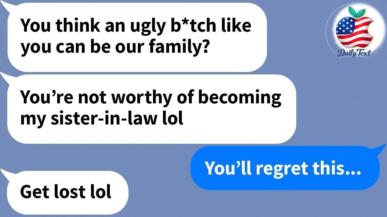 【Apple】 My husband’s sister looked down on me, called me ugly, and splashed water on me