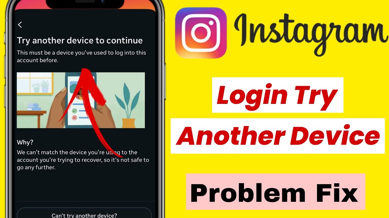 How to Fix Instagram Try another device to continue Problem | Can't Try Another Device Instagram 
