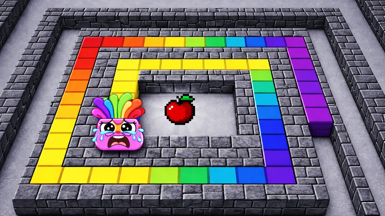 Numberblocks Snake Trapped in the Biggest & Highest Mario Maze Mayhem