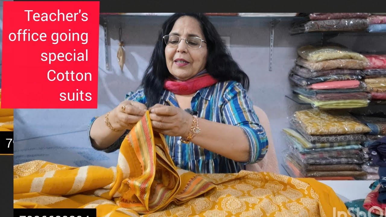 special 😍cotton new collection  for working women  officegoing or teacher's..best for them