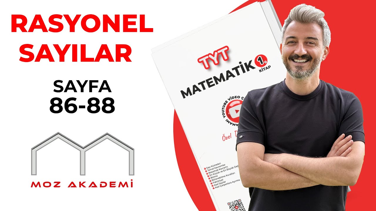 TYT MATEMATİK l 34.Video l Sayfa [86-88] l RASYONEL SAYILAR l MOZAKADEMİ 2025