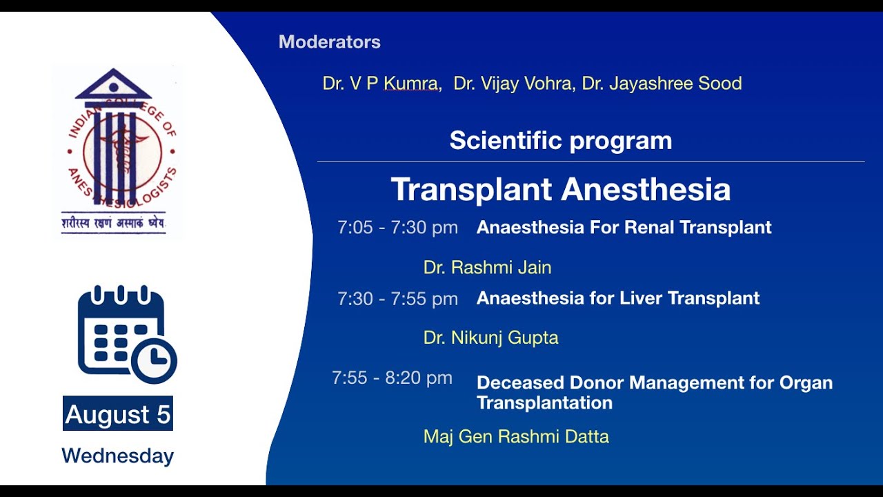 Transplant Anesthesia | ICA Academics