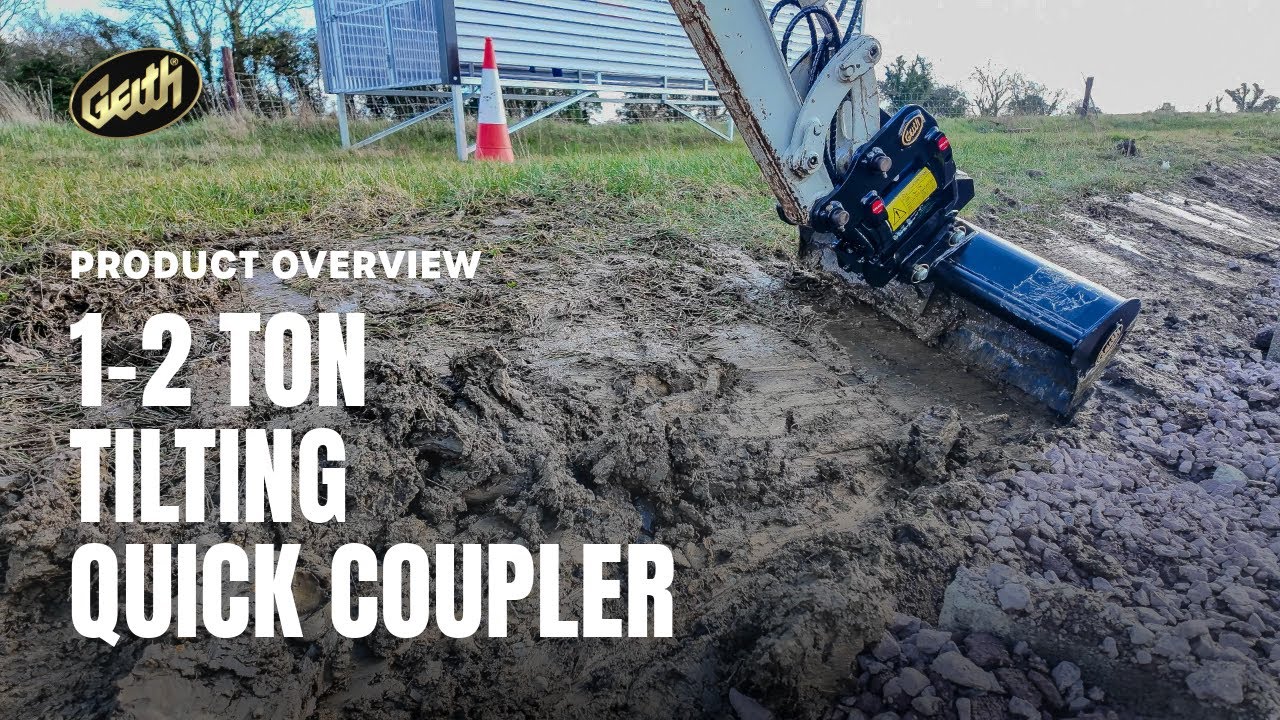 New Geith 1-2 Ton Hydraulic Tilting Quick Coupler