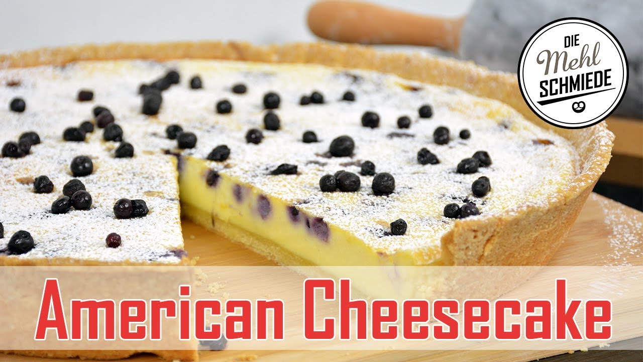Cheesecake wie in Amerika mit Blueberries // American Cheesecake in 2 Stunden // Cheesecake deluxe