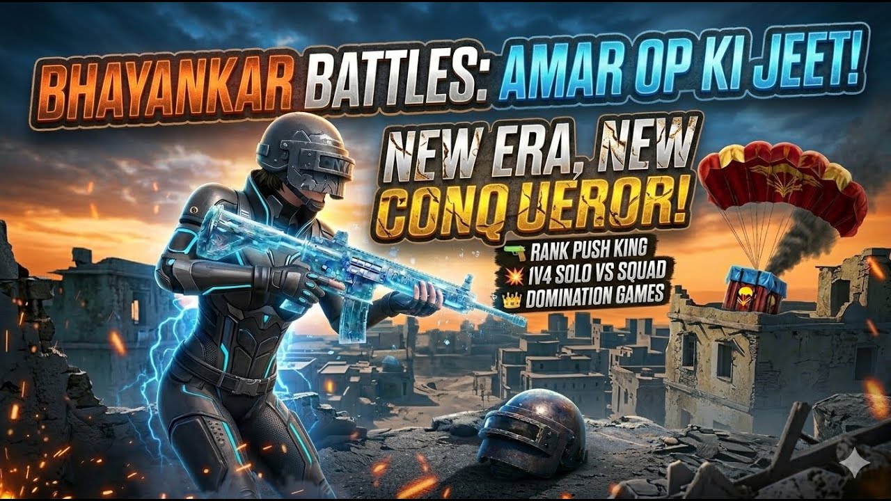 🔴 KYA AMAR OP 1v4 CLUTCH KAR PAYEGA? INTENSE LIVE BATTLES! 🔥