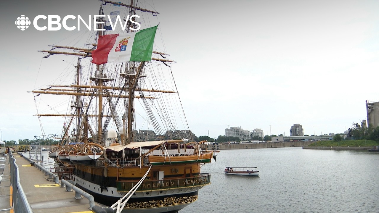 Легендарный корабль итальянских ВМС Amerigo Vespucci бросил якорь в Монреале