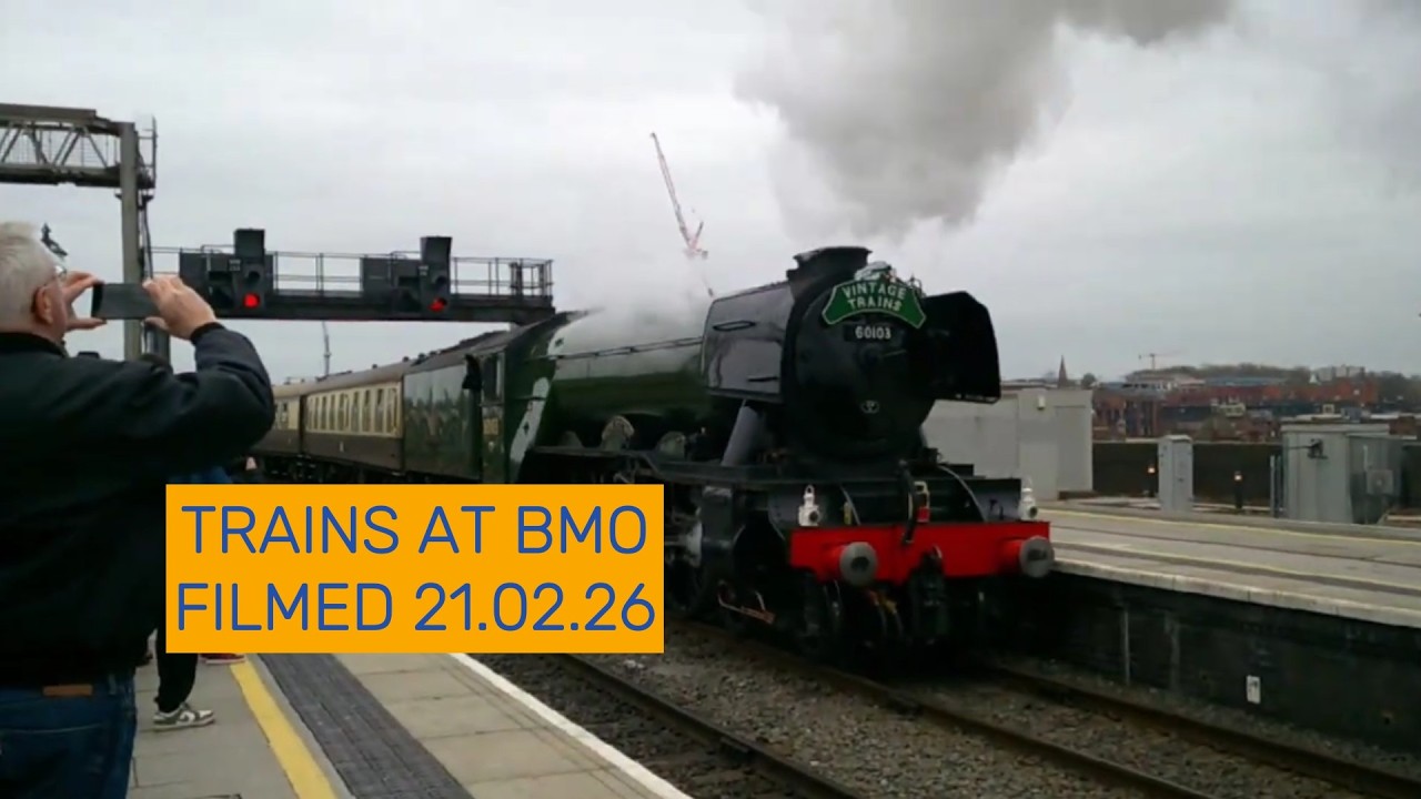 Trains at Birmingham Moor Street 18/02/26