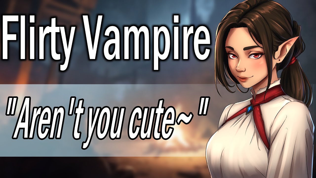 Flirty Vampire Teases You [Audio Roleplay] [BG3 Inspired] [Friends to Something More]