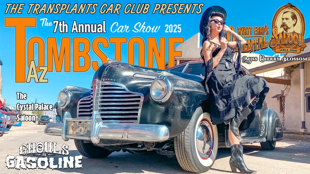 Хот-роды и рокабилли в Тумстоуне, Аризона | Выставка Transplants Car Club!: 7-я ежегодная выставк...