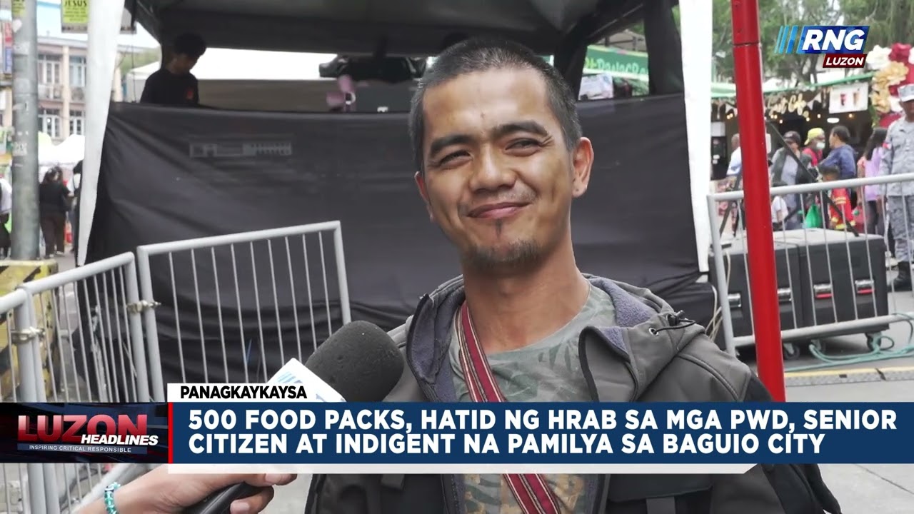 500 food packs, hatid ng HRAB sa mga PWD, senior citizen at indigent na pamilya sa Baguio City
