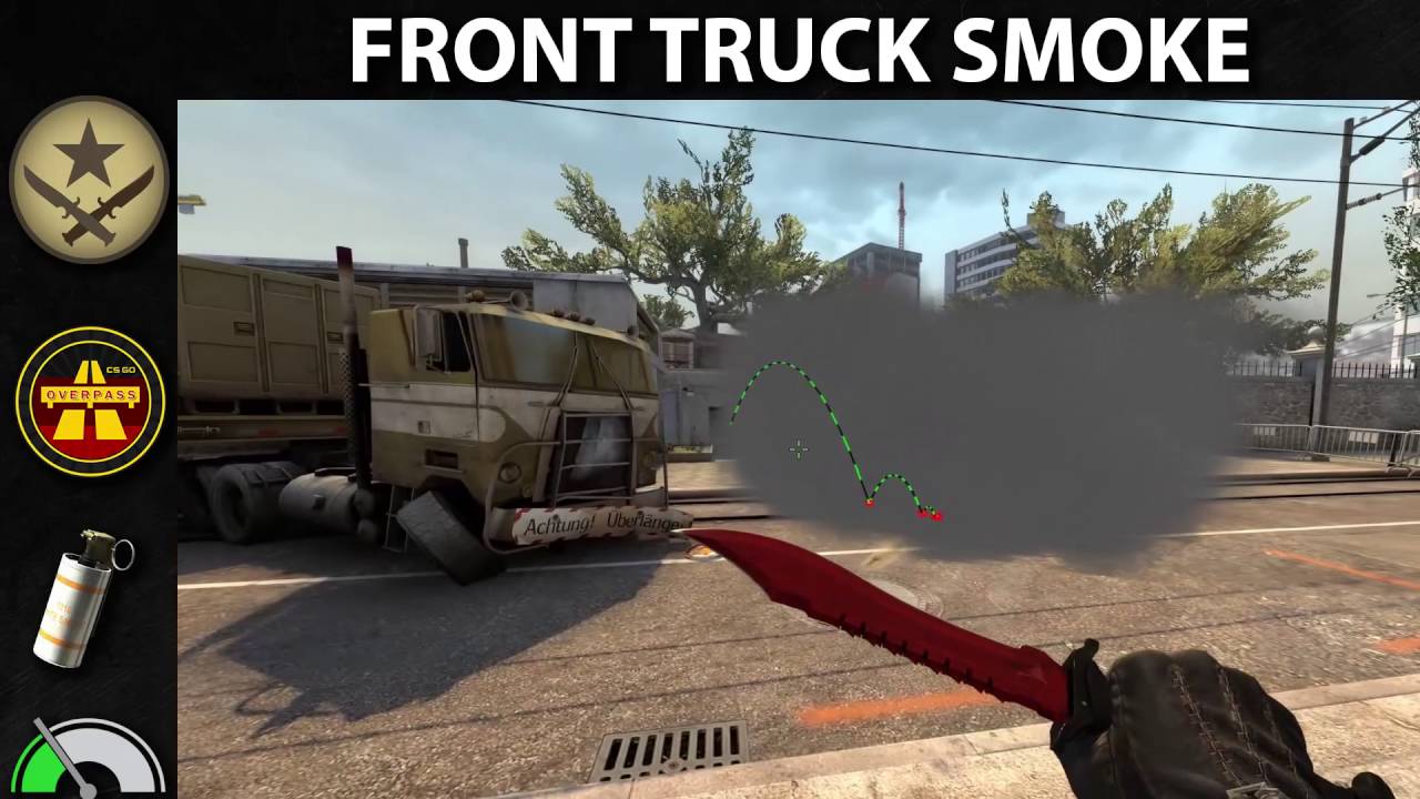 de_overpass | Bombsite A smokes | Counter-Strike: Global Offensive