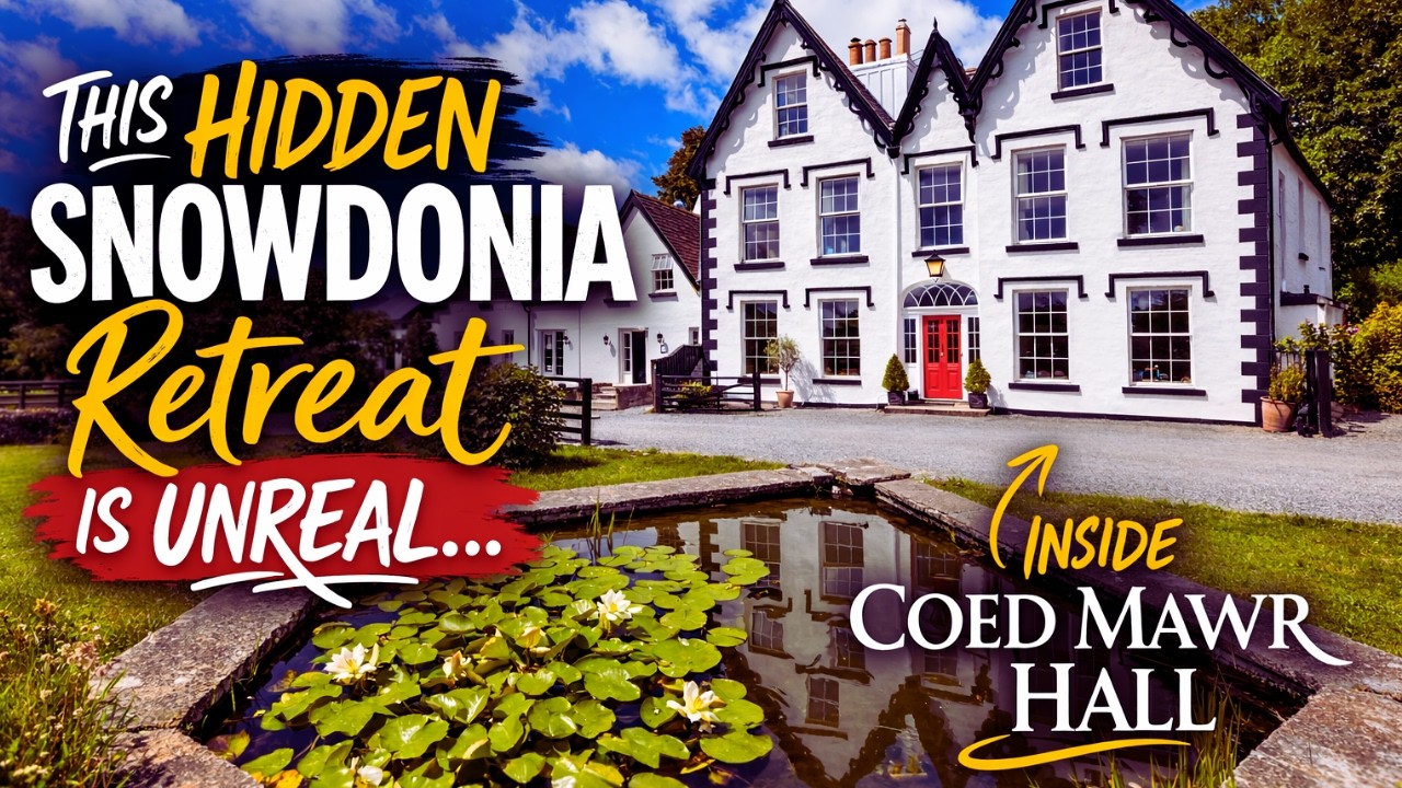 Hidden Gem in Snowdonia! 🇬🇧 Inside Coed Mawr Hall Boutique B&B & Cottage!