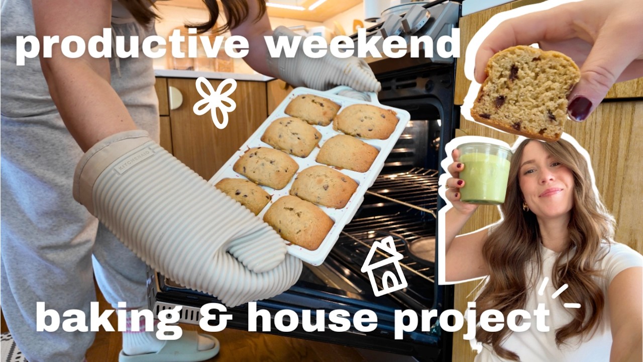 Relatable Weekend Vlog | Organizing a Small Kitchen, Baking & Home Updates