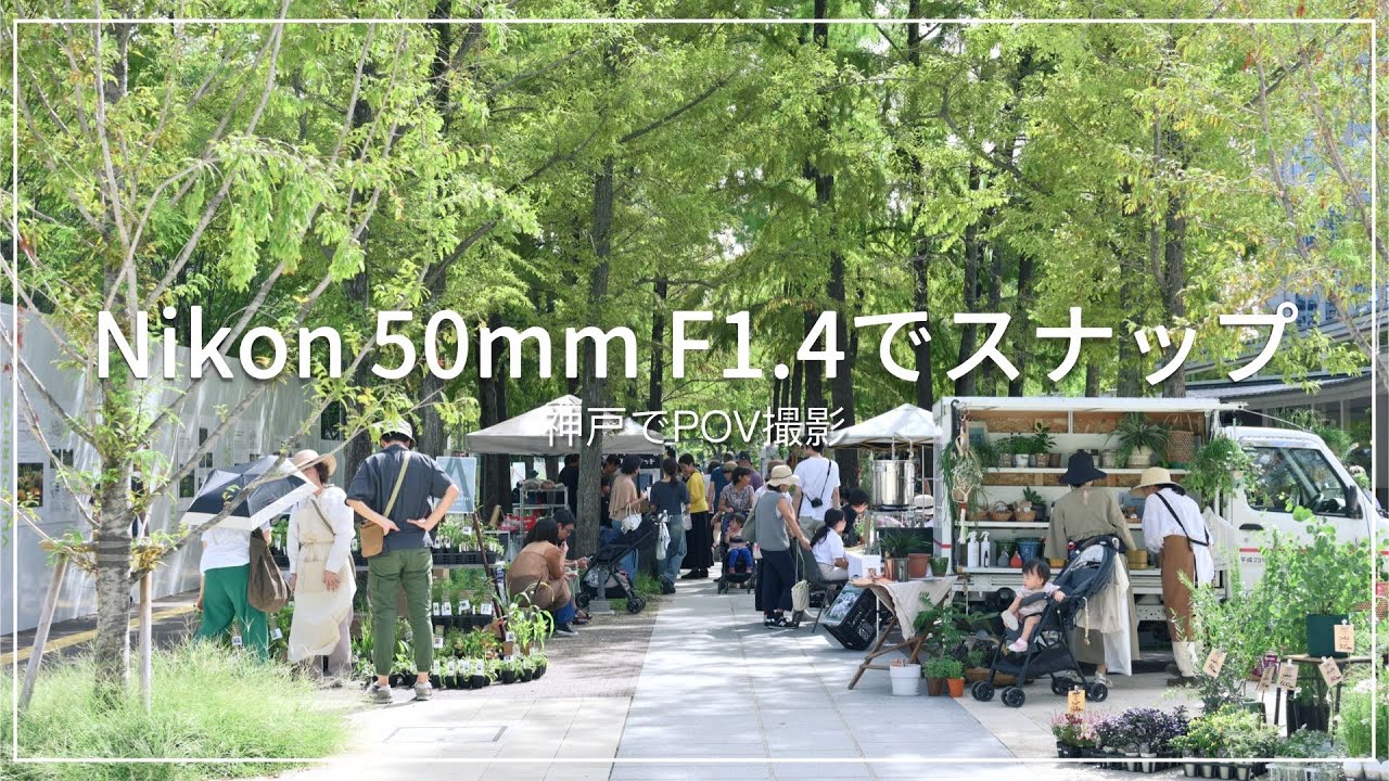 【作例多数】Nikon Z6IIIと50mm F1.4で神戸をスナップ散歩【POV】