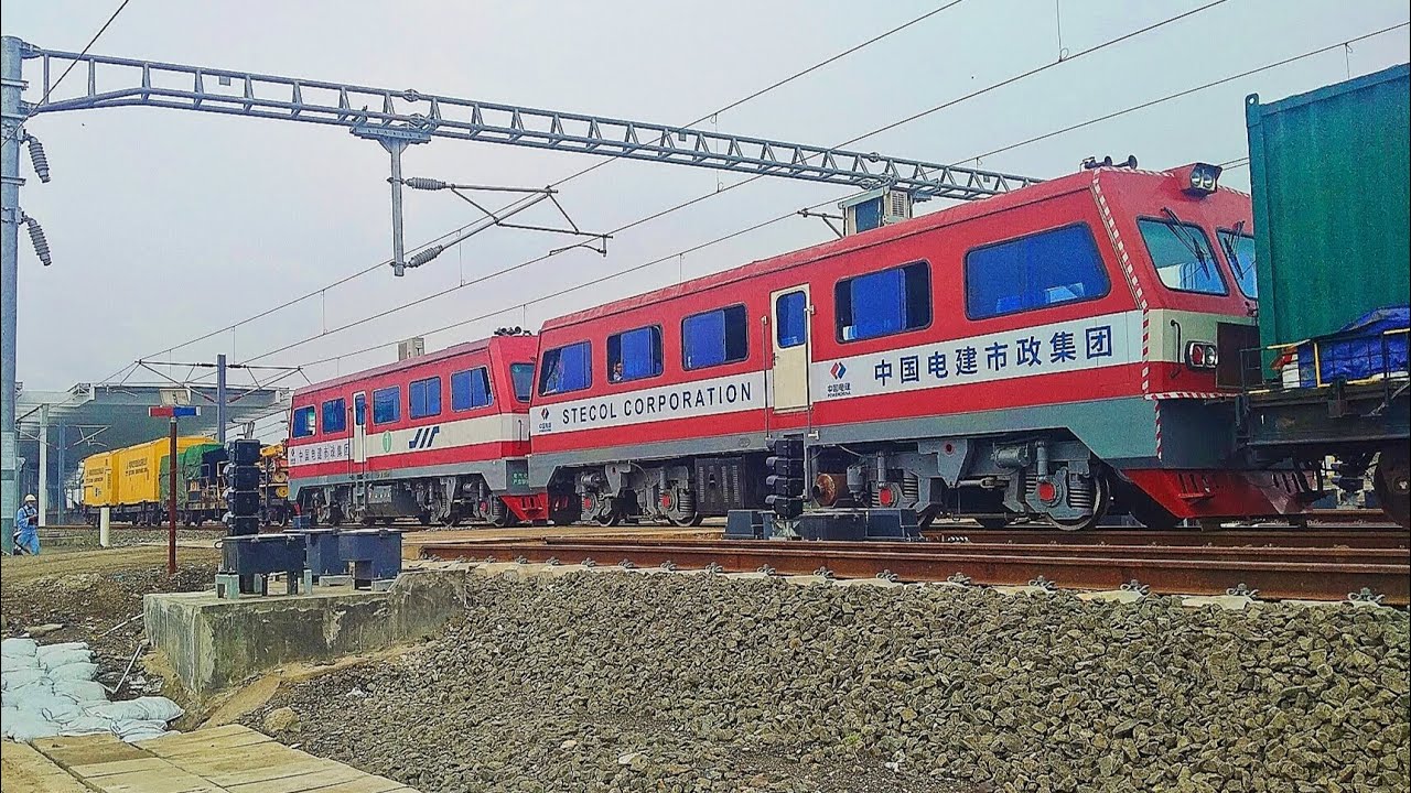TRAINS PARADE! Bullet Train Construction in Indonesia 
