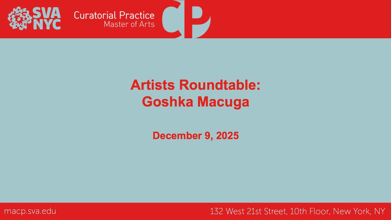 The Artists Roundtable: Goshka Macuga (London)