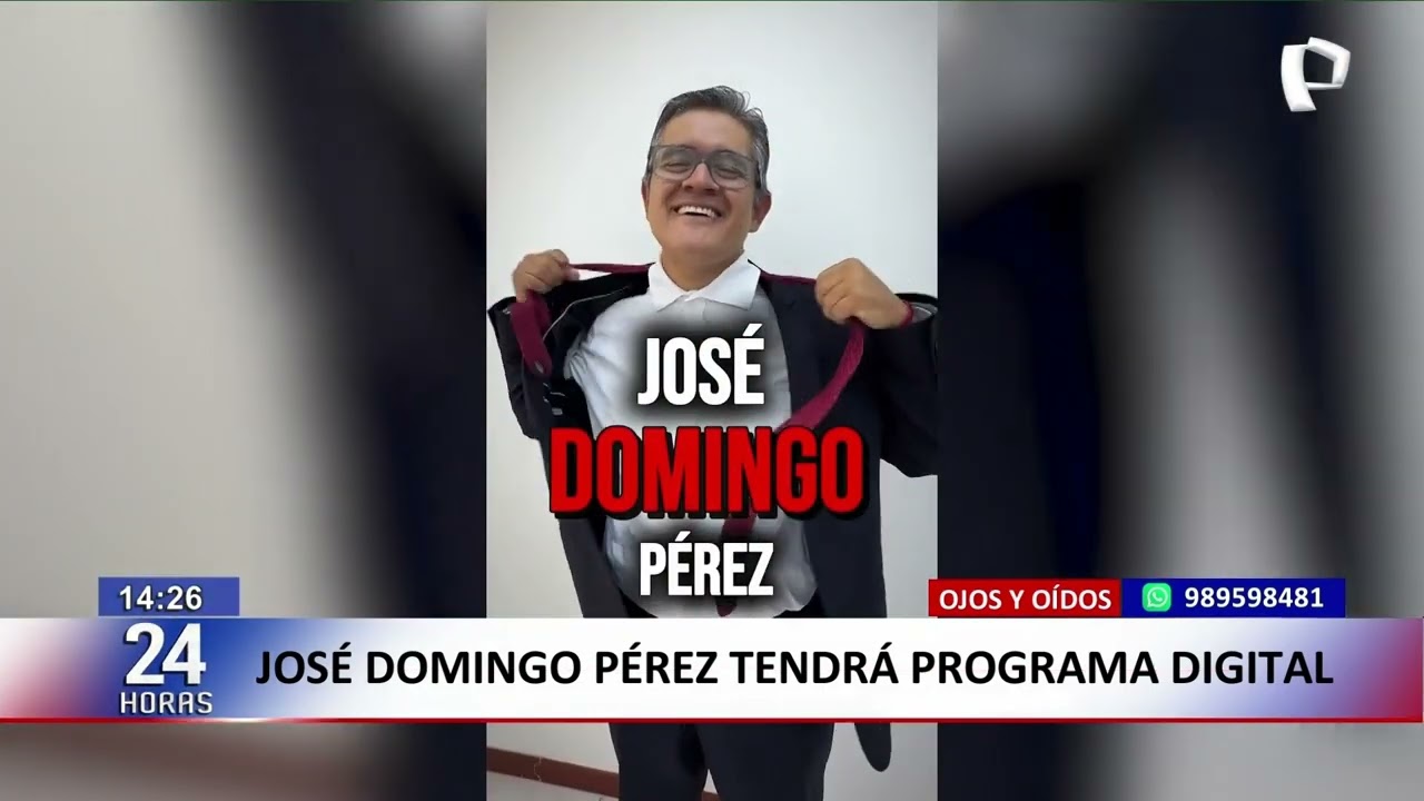 José Domingo Pérez tendrá su propio programa