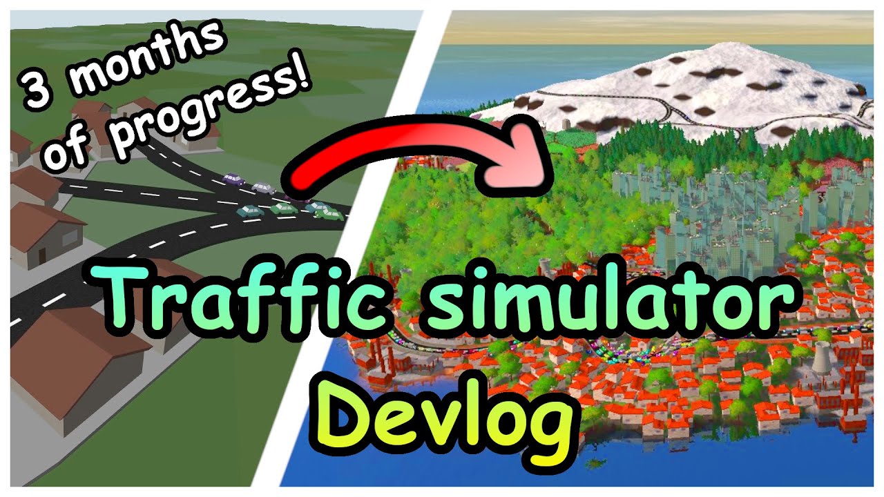 Making a Traffic Simulator game: 3 months of progress!