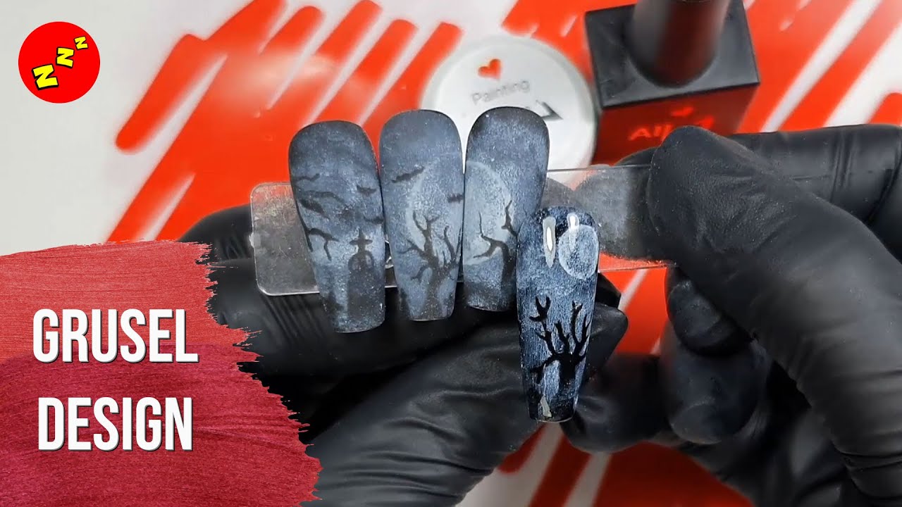 Halloween Nailart in Airbrush Optik | Lazy Nailz #5