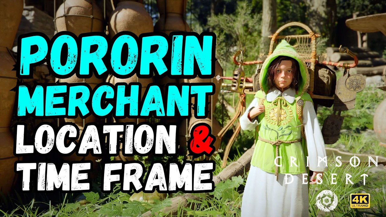 Crimson Desert | Secret Pororin Merchant Lacey Location & TIME FRAME! 🧭💰 4K 60FPS #crimsondesert