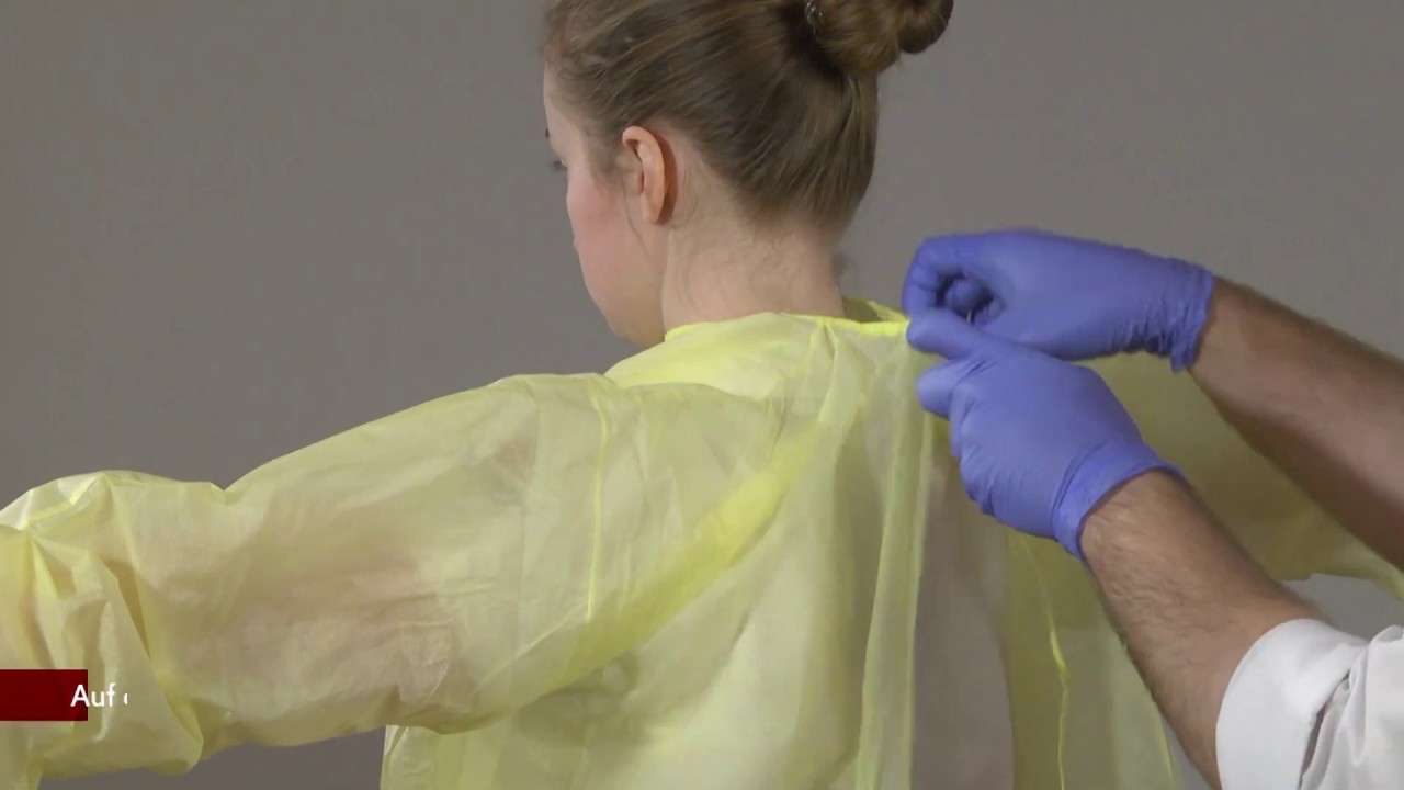 Anlegen des Infektionsschutzsets