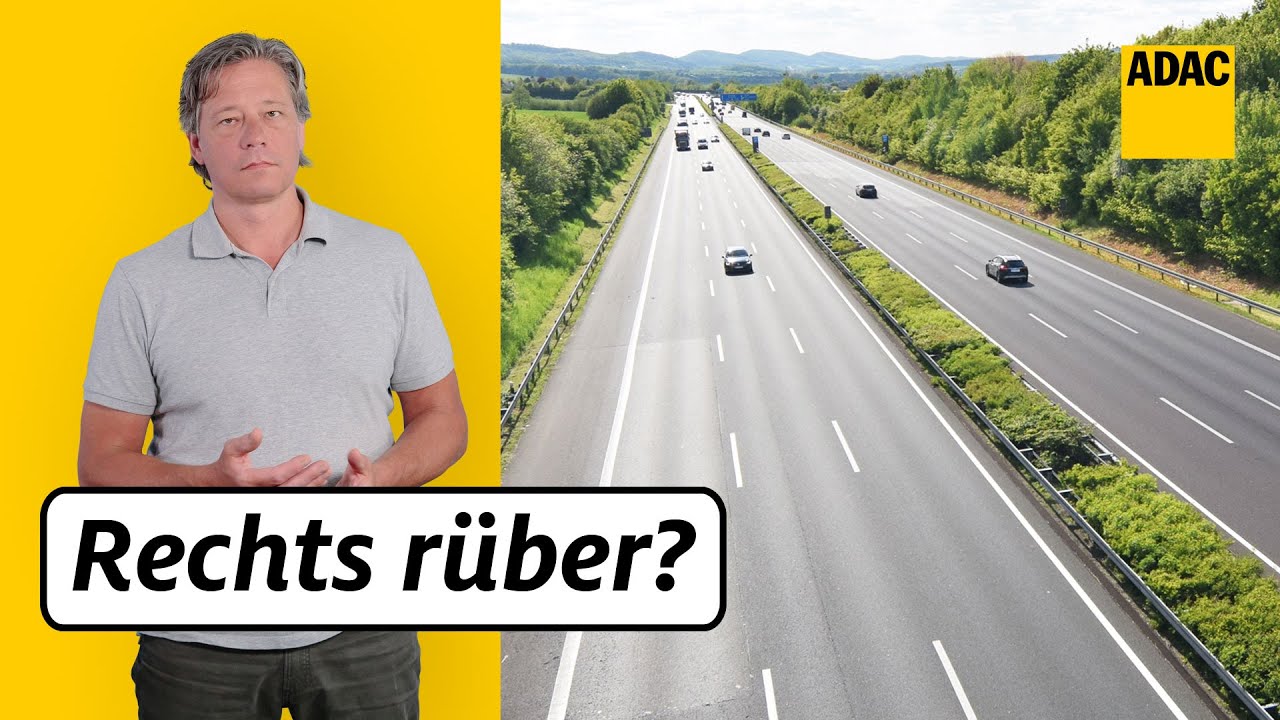 20-Sekunden-Regel: Wie lange darf man auf der Mittelspur fahren? | ADAC | Recht? Logisch!