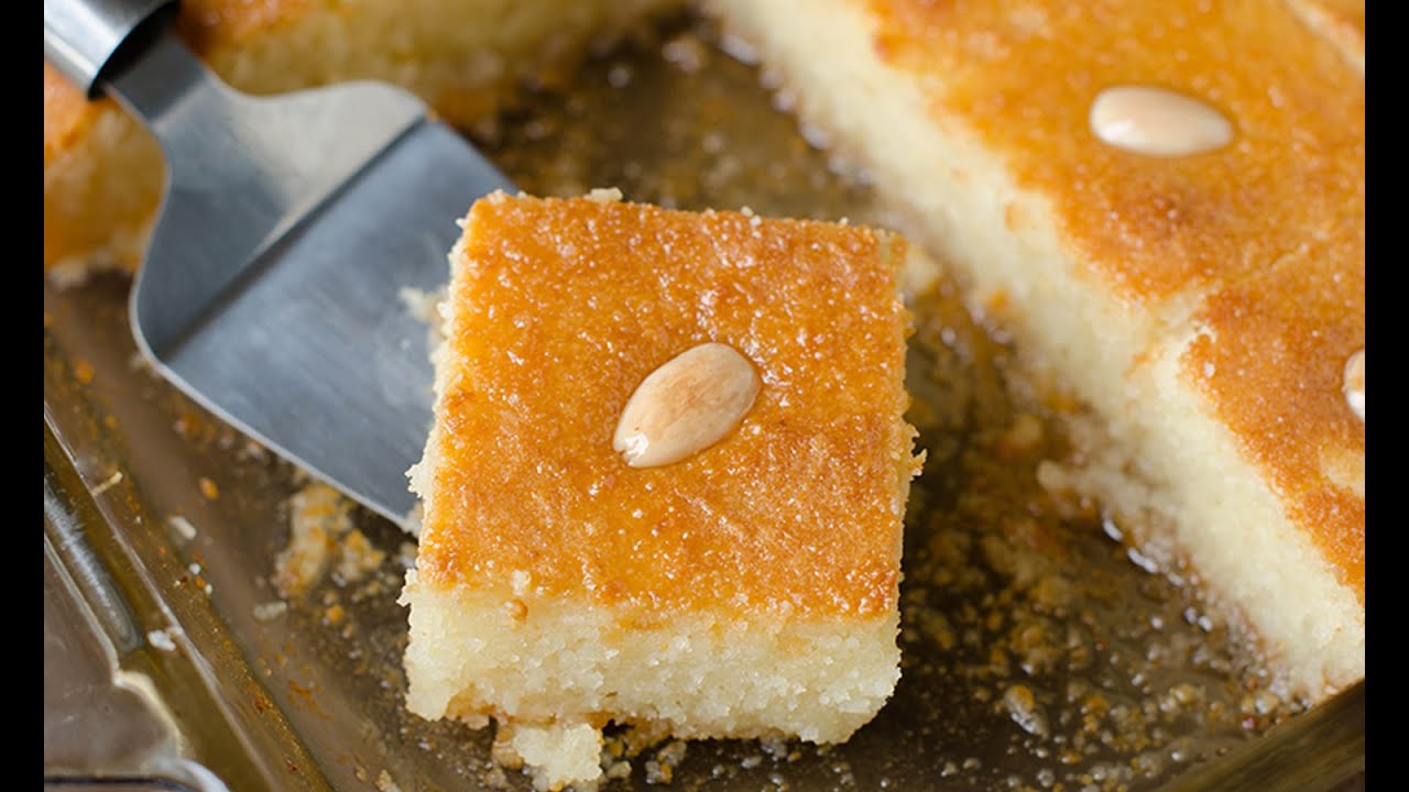 Basbousa recipe । বাসবুসা রেসিপি । Semolina Cake recipe । সুজির কেক রেসিপি