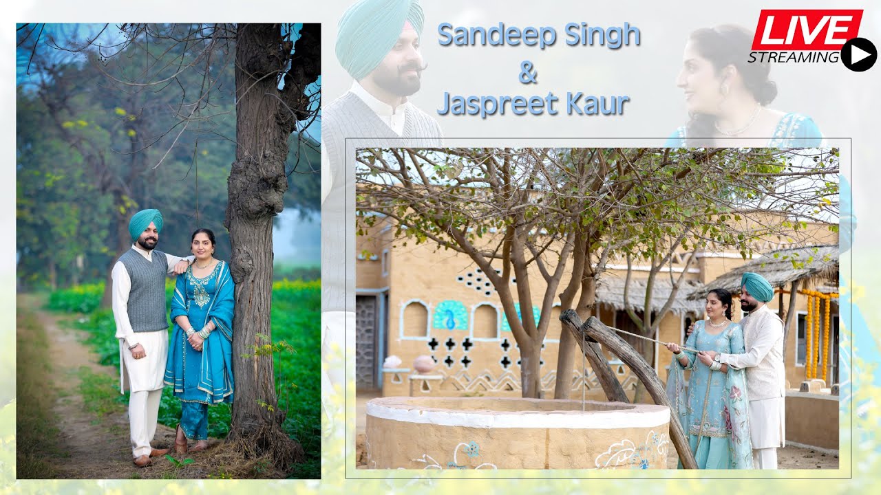 Sandeep Singh 💞 Jaspreet Kaur 📸 Saini Studio Arno ☎️ 9876407872