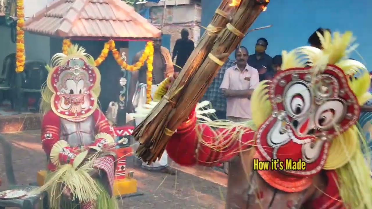 പിള്ളേരെ ഓടിക്കുന്ന ഗുളികൻ തെയ്യം | Gulikan theyyam chasing Children | Pottan theyyam Edacheriyan