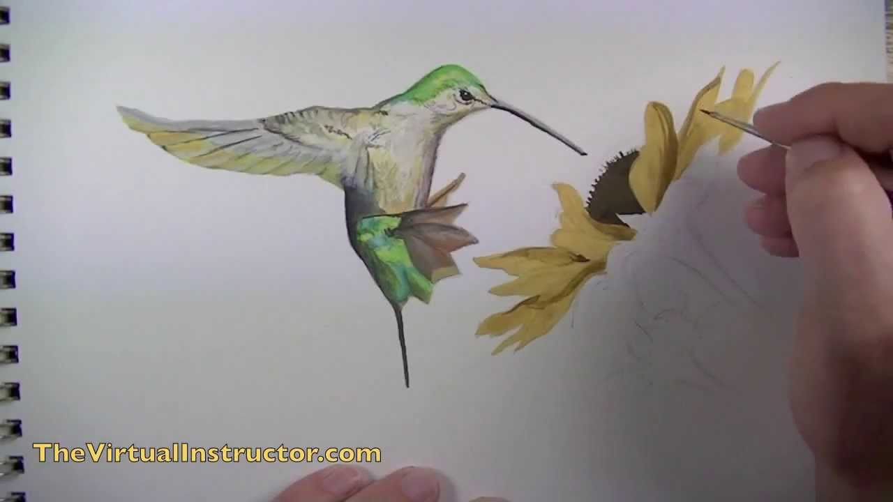 How to Paint a Bird with Gouache