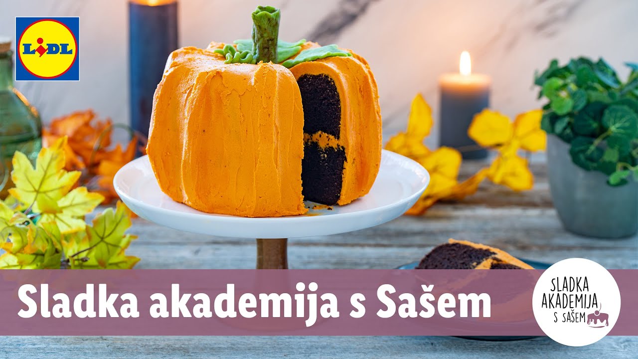 Sladka akademija s Sašem: Začinjen kolač v obliki buče