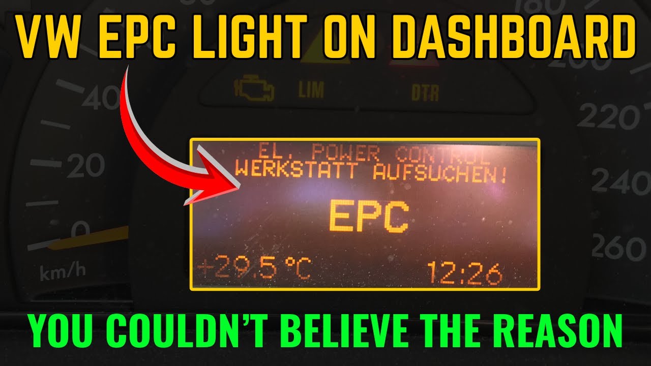 На моем Volkswagen внезапно загорелся индикатор EPC — я не мог поверить в причину!