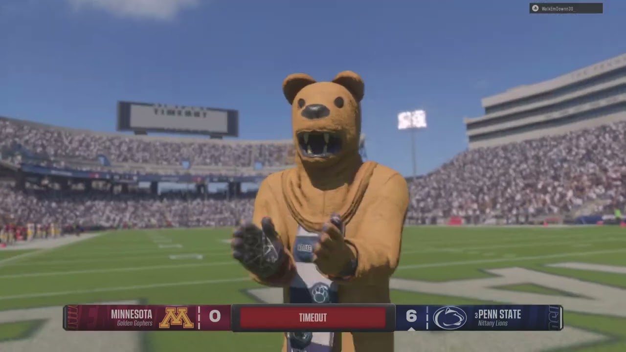 Penn State Penn Nittany Lions vs Minnesota Golden Gophers (EA SPORTS College Football 25)