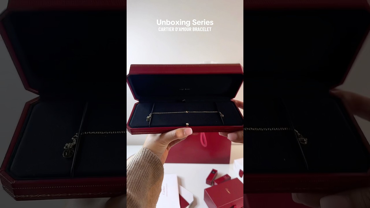 CARTIER UNBOXING | Cartier d&rsquo;Amour Bracelet &hearts;️ #cartier #jewelryunboxing #cartierbracelet