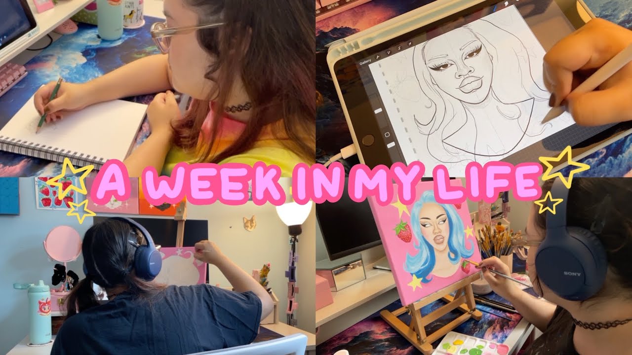 a week in an artist's life | studio vlog
