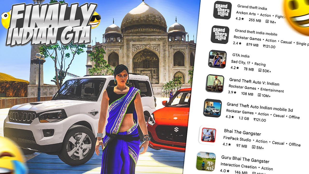 ИГРАЮ В ИНДИЙСКИЕ МОБИЛЬНЫЕ ИГРЫ GTA 😂