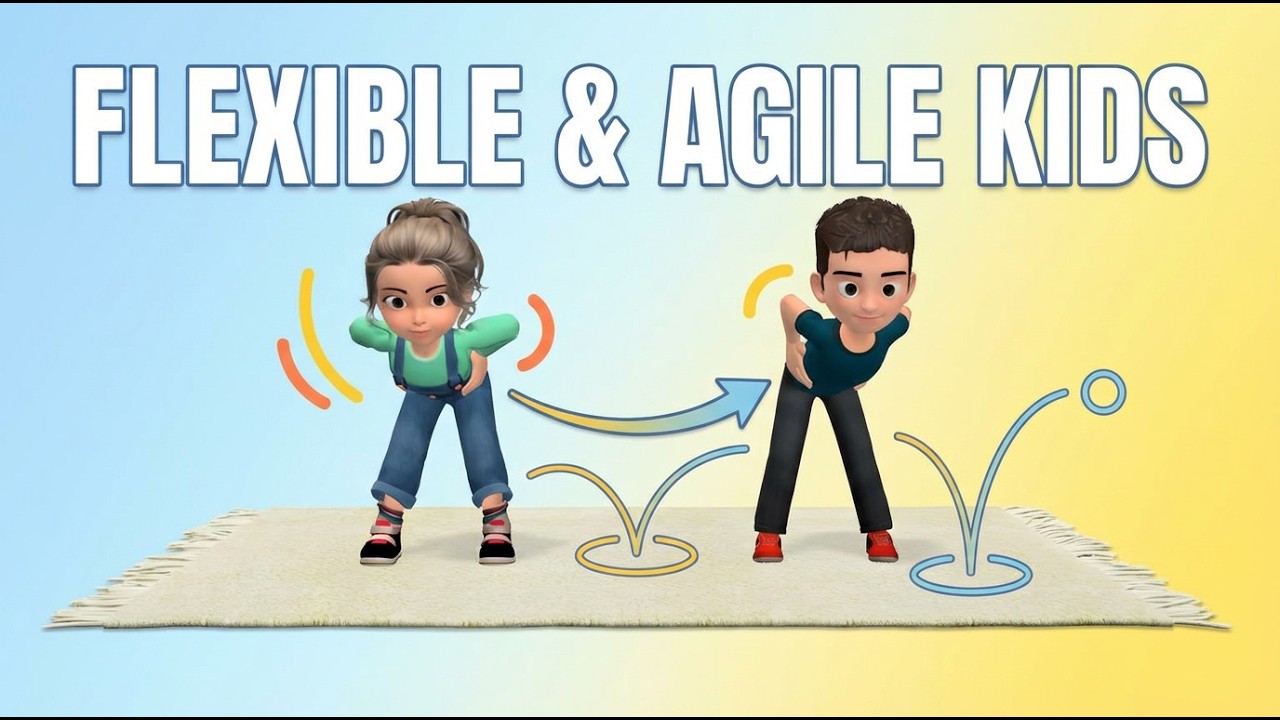 FLEXIBLE & AGILE KIDS: 20 Min Home Workout