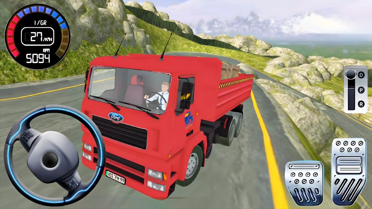 Uphill Offroad Loading Truck Drive | Real Heavy Truck Simulator 3D