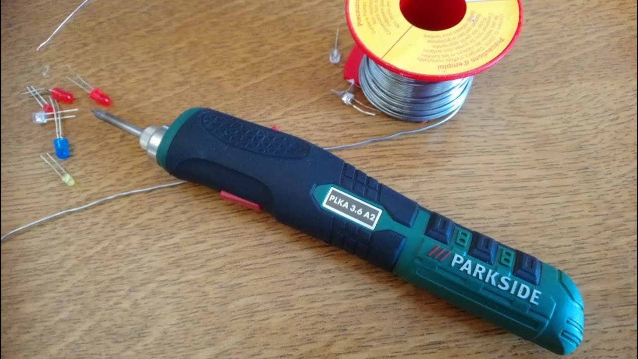 Fer à souder sans fil sur batterie Parkside LIDL PLKA 3.6 A2 Akku-Lötkolben