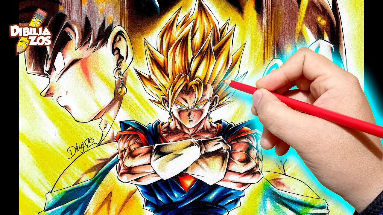 COMO DIBUJAR A VEGETTO SUPER SAIYAJIN CON COLORES BARATOS Y CAROS 😳