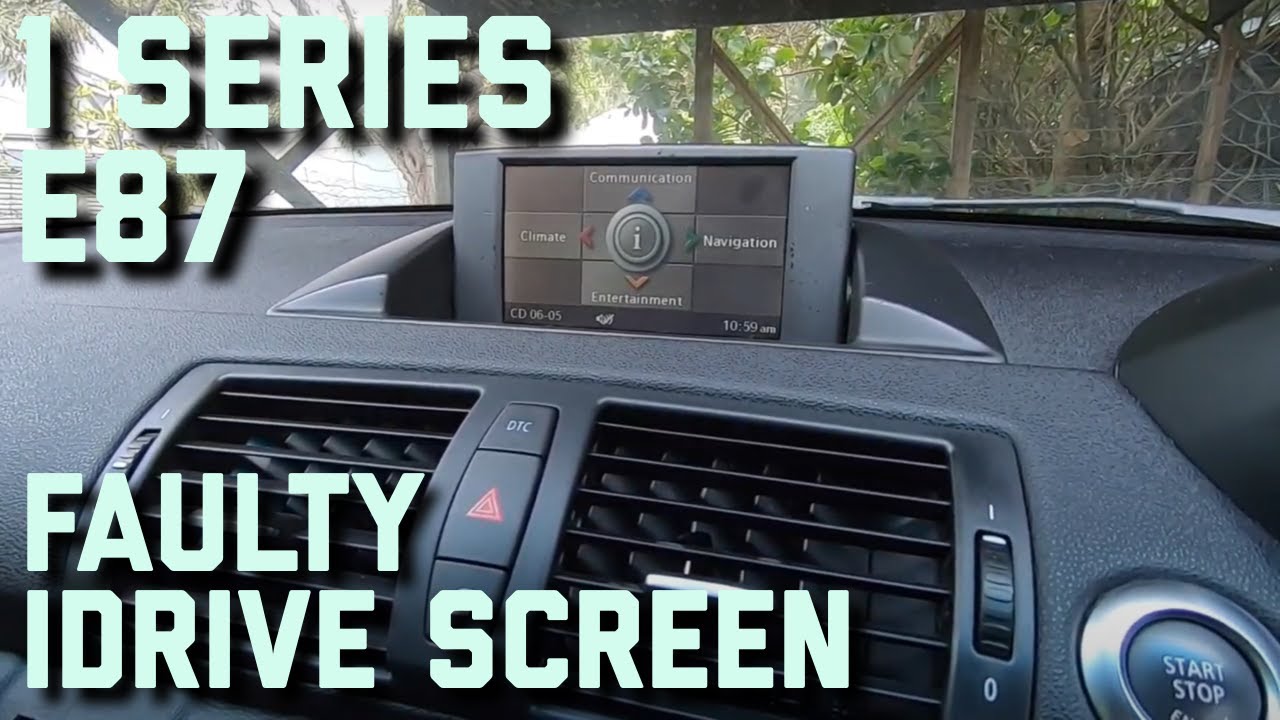 BMW E87 1 series Idrive Screen Replacement