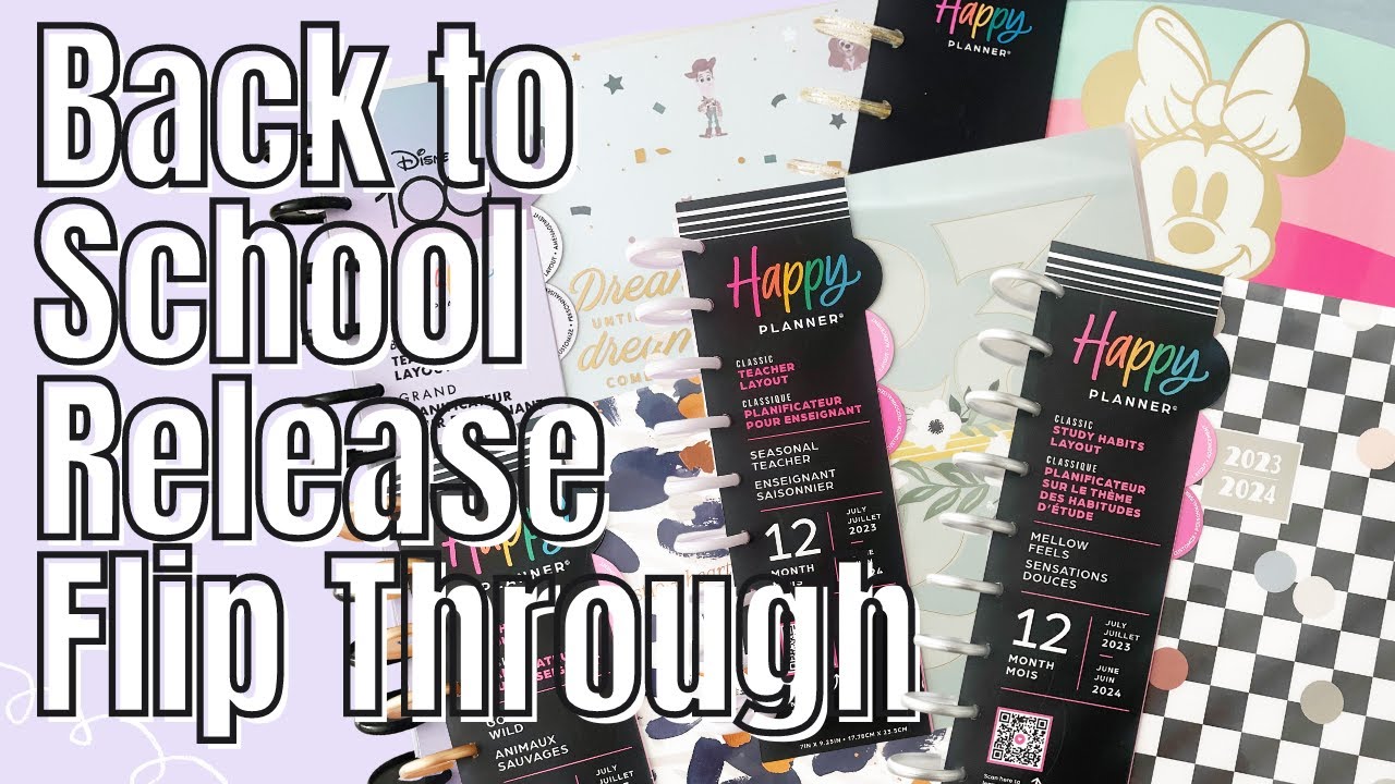 Happy Planner Back to School Release Planner Flip Through | Teacher & Student Planners