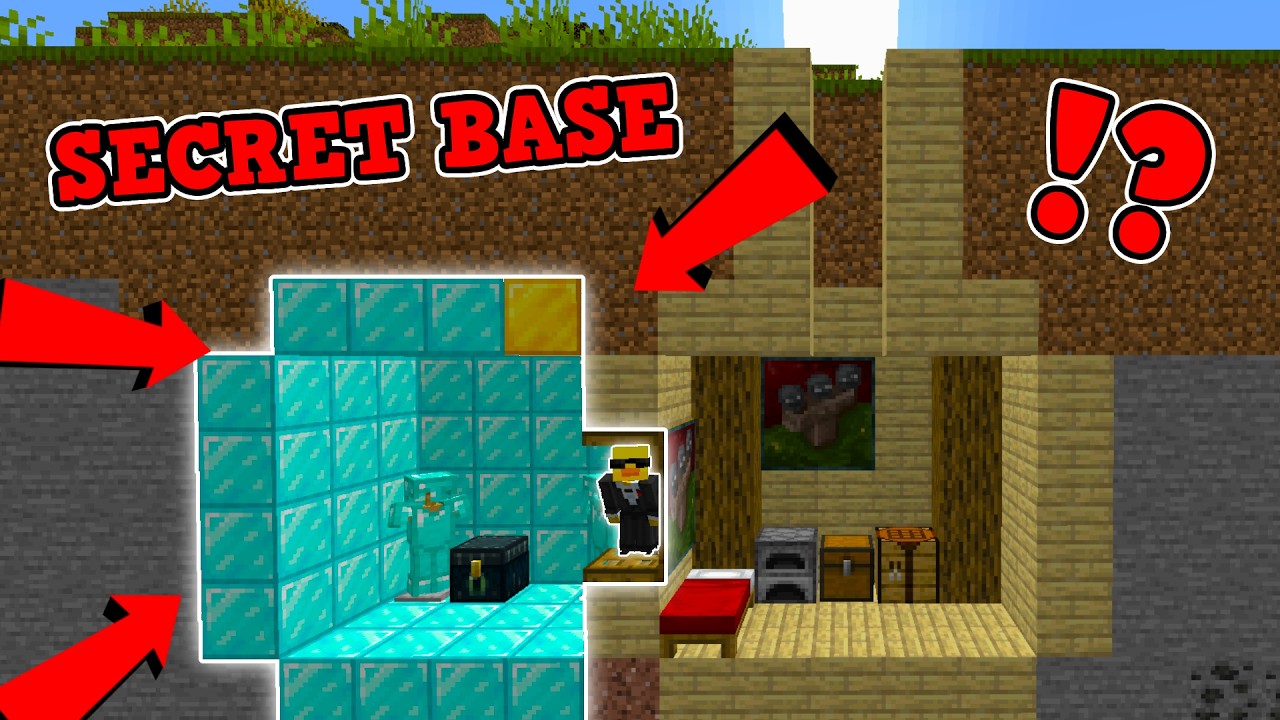 Minecraft Secret Base Building Challenge